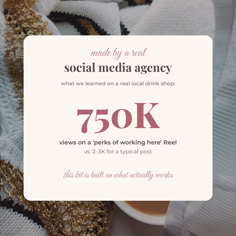 750K views on a perks of working here Reel versus 2 to 3K on typical posts
